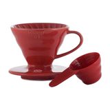 Hario Porcelain Coffee Dripper V60 01 Red