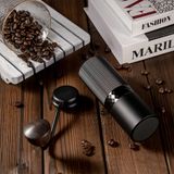 Coffee hand grinder black with wood handle