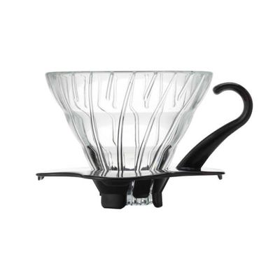 Hario Glass Coffee Dripper V60 02 black