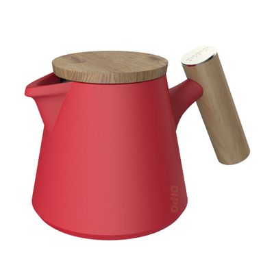 Teapot rose red
